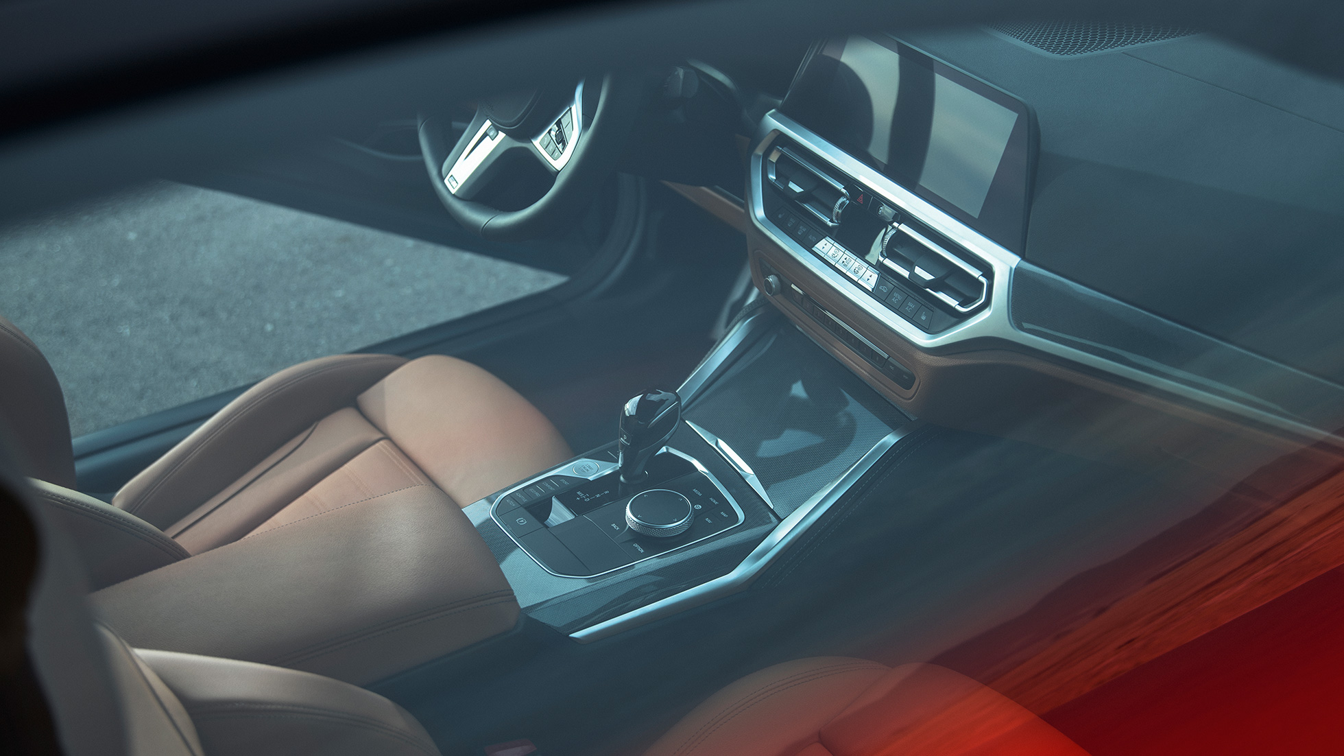 Cockpit della BMW M440i xDrive Coupé G22 2020 BMW M440i xDrive Coupé Arctic Race Blue metallizzato G22 2020 interni, cockpit