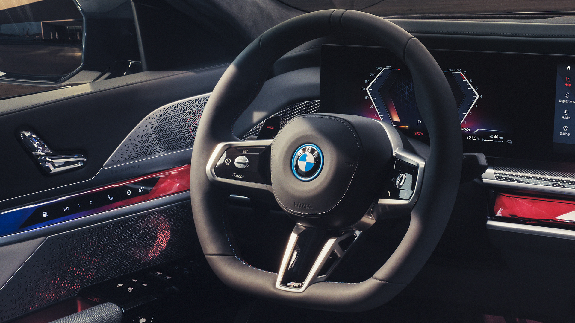 Volante in pelle M della BMW M760e xDrive Berlina G70 Volante in pelle M della BMW M760e xDrive Berlina G70