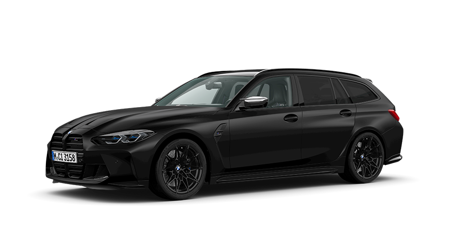 Versioni BMW M BMW M3 Competition Touring G81 vista laterale a tre quarti Versioni BMW M BMW M3 Competition Touring G81 vista laterale a tre quarti