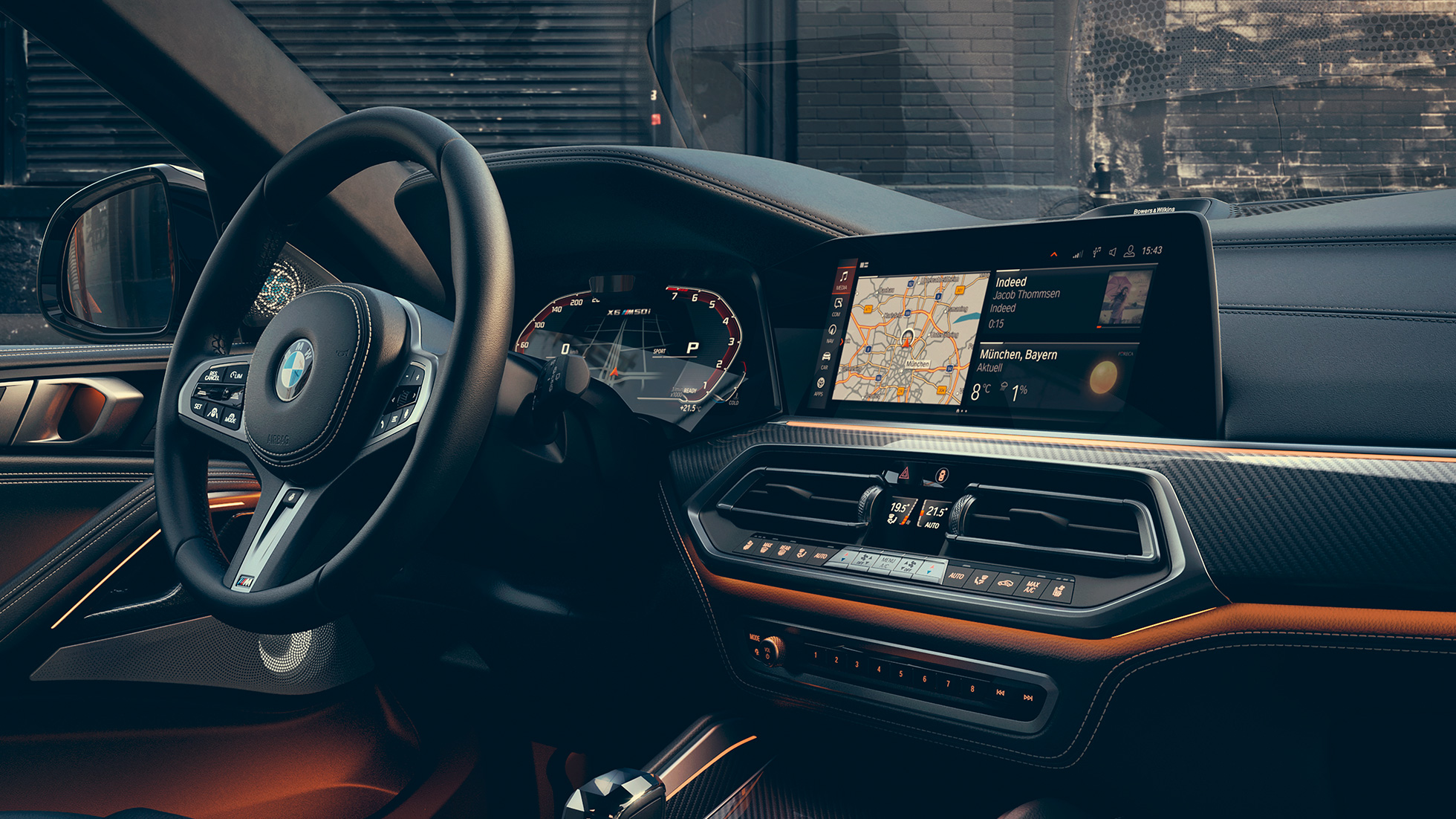 BMW X6 M50i Cockpit G06 Cockpit della BMW X6 M50i orientato al guidatore G06