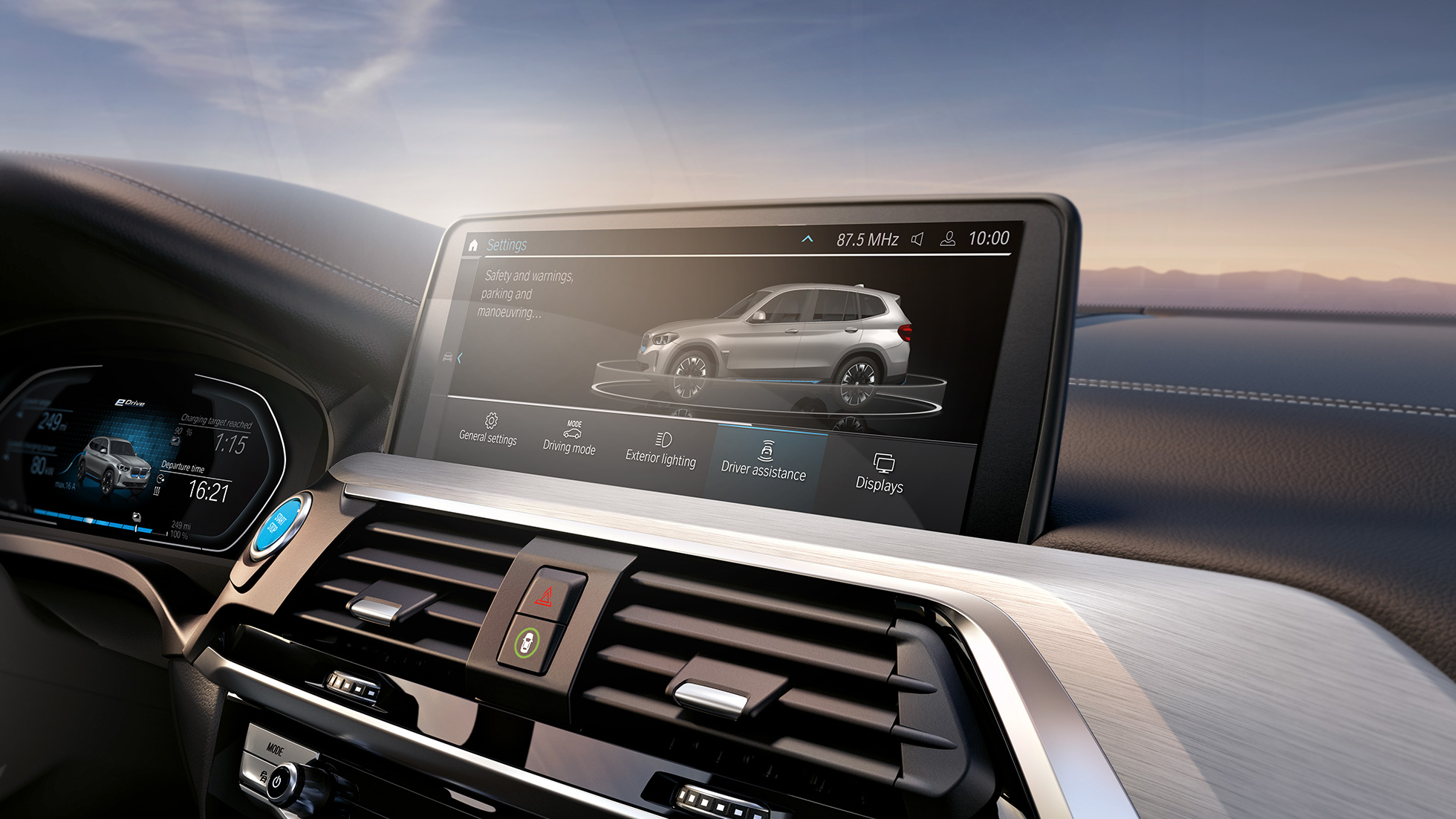 Sistemi di assistenza alla guida della Nuova BMW iX3 G08 Control Display cockpit Sistemi di assistenza alla guida delle Nuova BMW iX3 G08 2020 Control Display cockpit