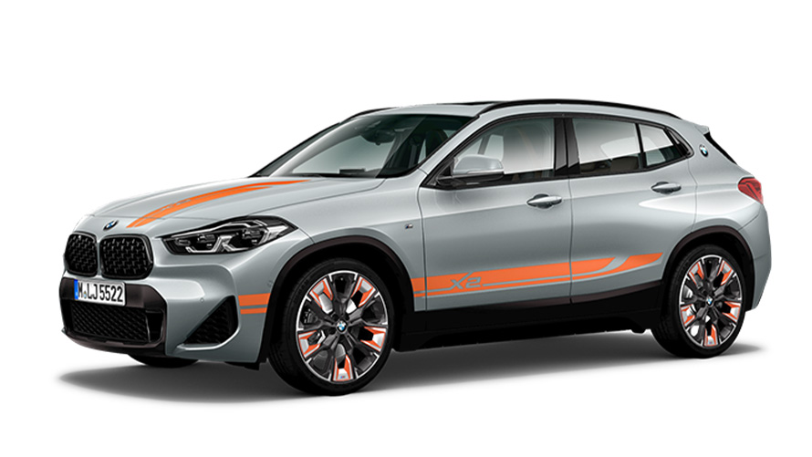 Versioni BMW X BMW X2 F39 vista laterale a tre quarti Versioni BMW X BMW X2 F39 vista laterale a tre quarti