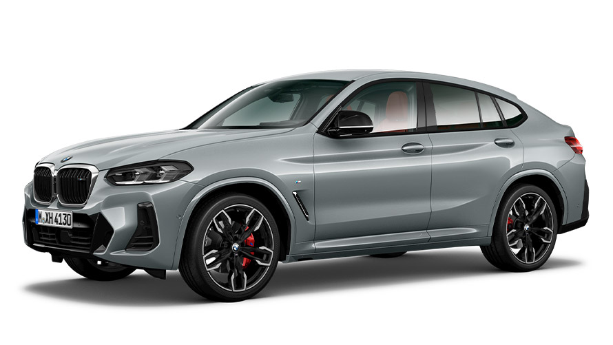 Versioni BMW X BMW X4 G02 vista laterale a tre quarti Versioni BMW X BMW X4 G02 vista laterale a tre quarti