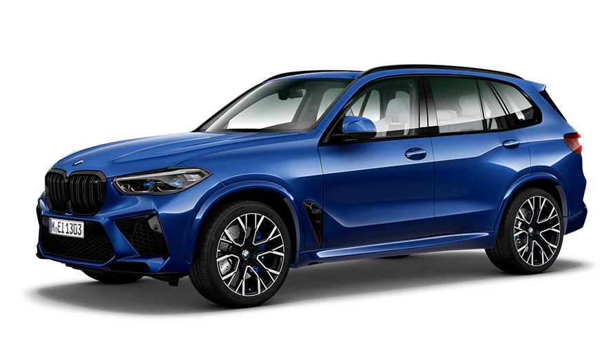 Versioni BMW X BMW X5 Automobile M G05 MP vista laterale a tre quarti Versioni BMW X BMW X5 Automobile M G05 MP vista laterale a tre quarti