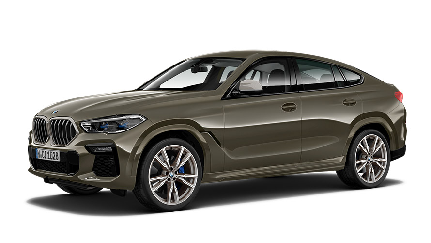 Versioni BMW X BMW X6 G06 vista laterale a tre quarti Versioni BMW X BMW X6 G06 vista laterale a tre quarti