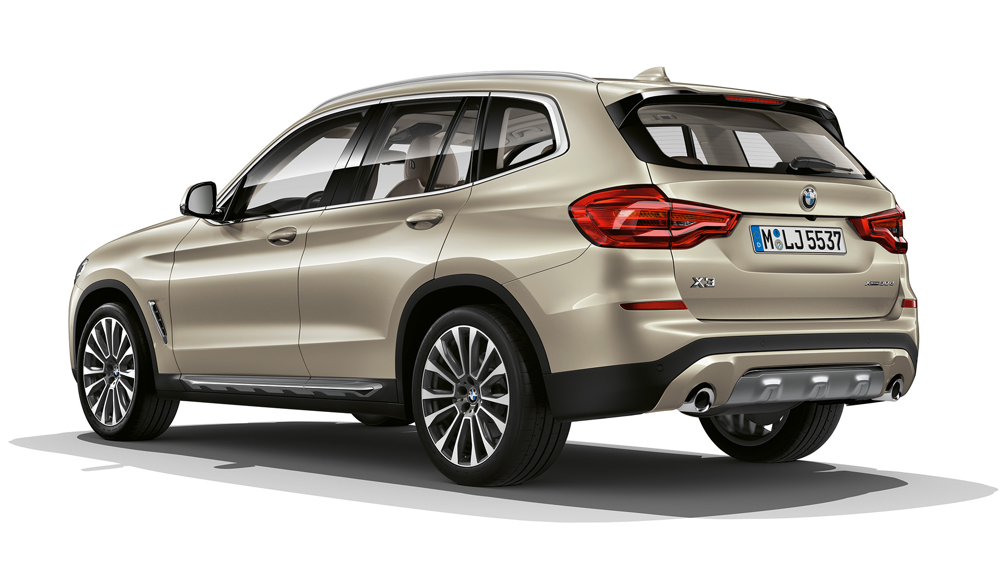 BMW X3 M40i, versione Luxury Line, ripresa posteriore a tre quarti G01 BMW X3 M40i, versione Luxury Line, ripresa posteriore a tre quarti G01