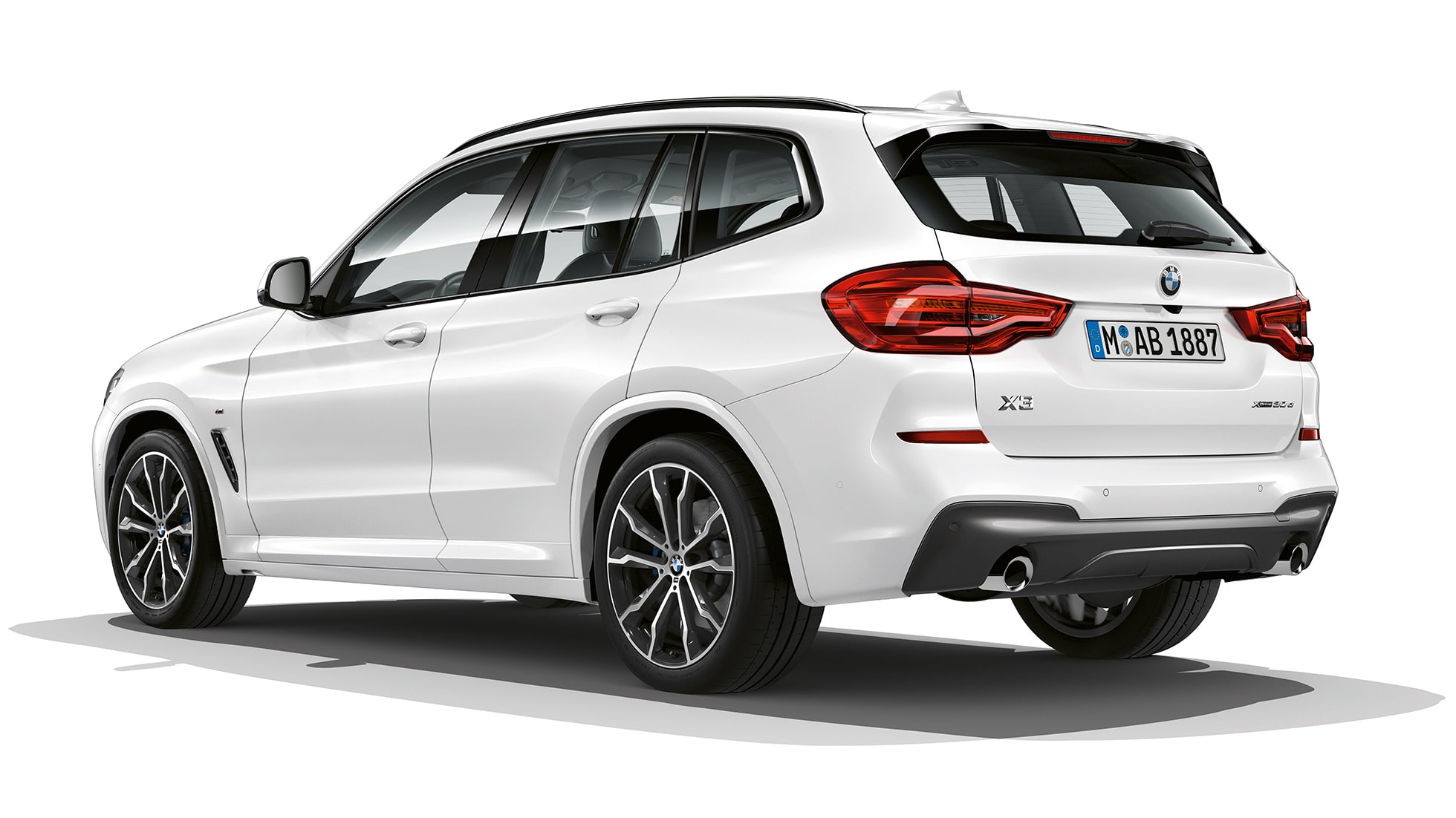 BMW X3 M40i, versione M Sport, ripresa posteriore a tre quarti G01 BMW X3 M40i, versione M Sport, ripresa posteriore a tre quarti G01