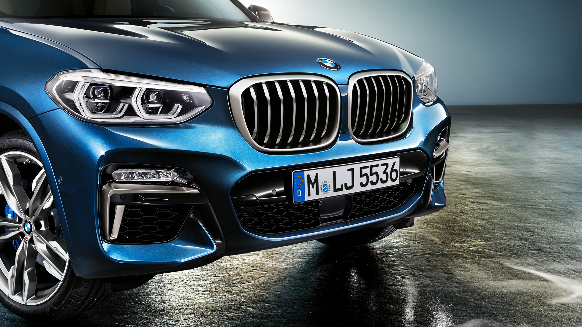 BMW X3 M40i, grembialatura anteriore e doppio rene G01 BMW X3 M40i, grembialatura anteriore e doppio rene G01