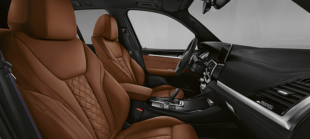 BMW X3, allestimento in pelle Merino estesa BMW Individual in Tartufo G01 BMW X3, allestimento in pelle Merino estesa BMW Individual in Tartufo G01