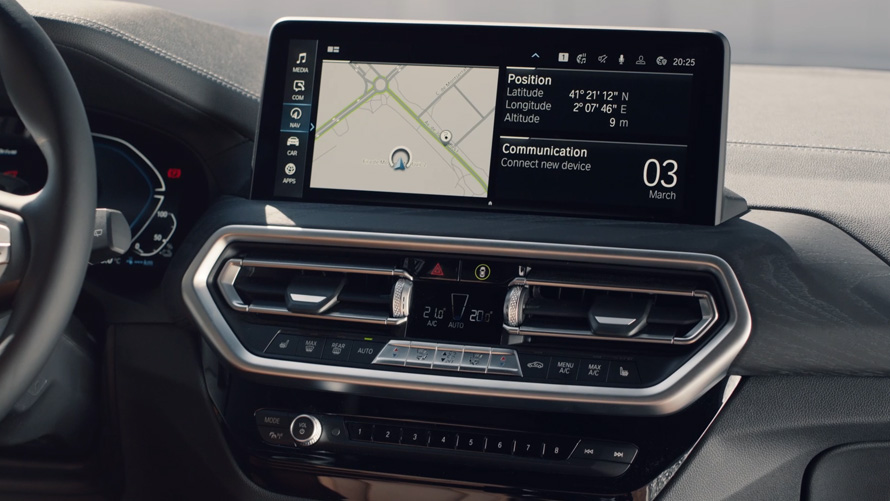 BMW X3 G01 Display informativo centrale 2021 BMW X3 G01 Display informativo centrale 2021