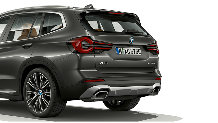 BMW X3 G01 Sophisto Grey design del posteriore 2021 BMW X3 G01 Sophisto Grey Primo piano design del posteriore 2021