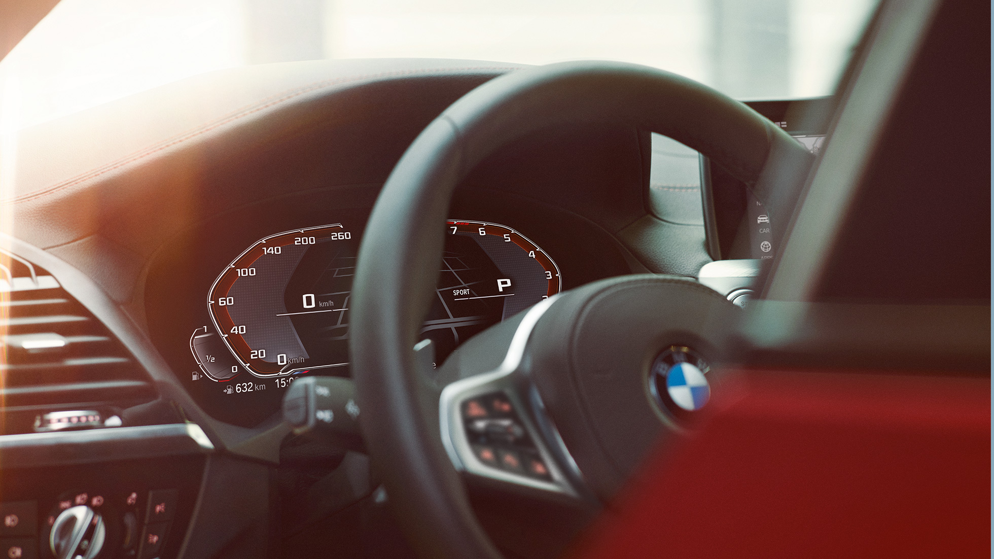 Cockpit della BMW X4 G02 BMW X4 G02 2018 Primo piano del cockpit