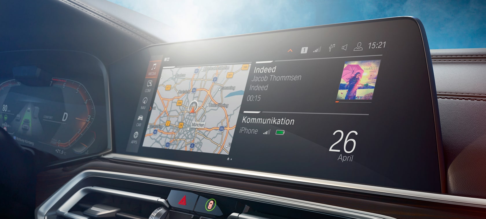 Control Display della BMW X5 Control Display della BMW X5 G05 2018 cockpit