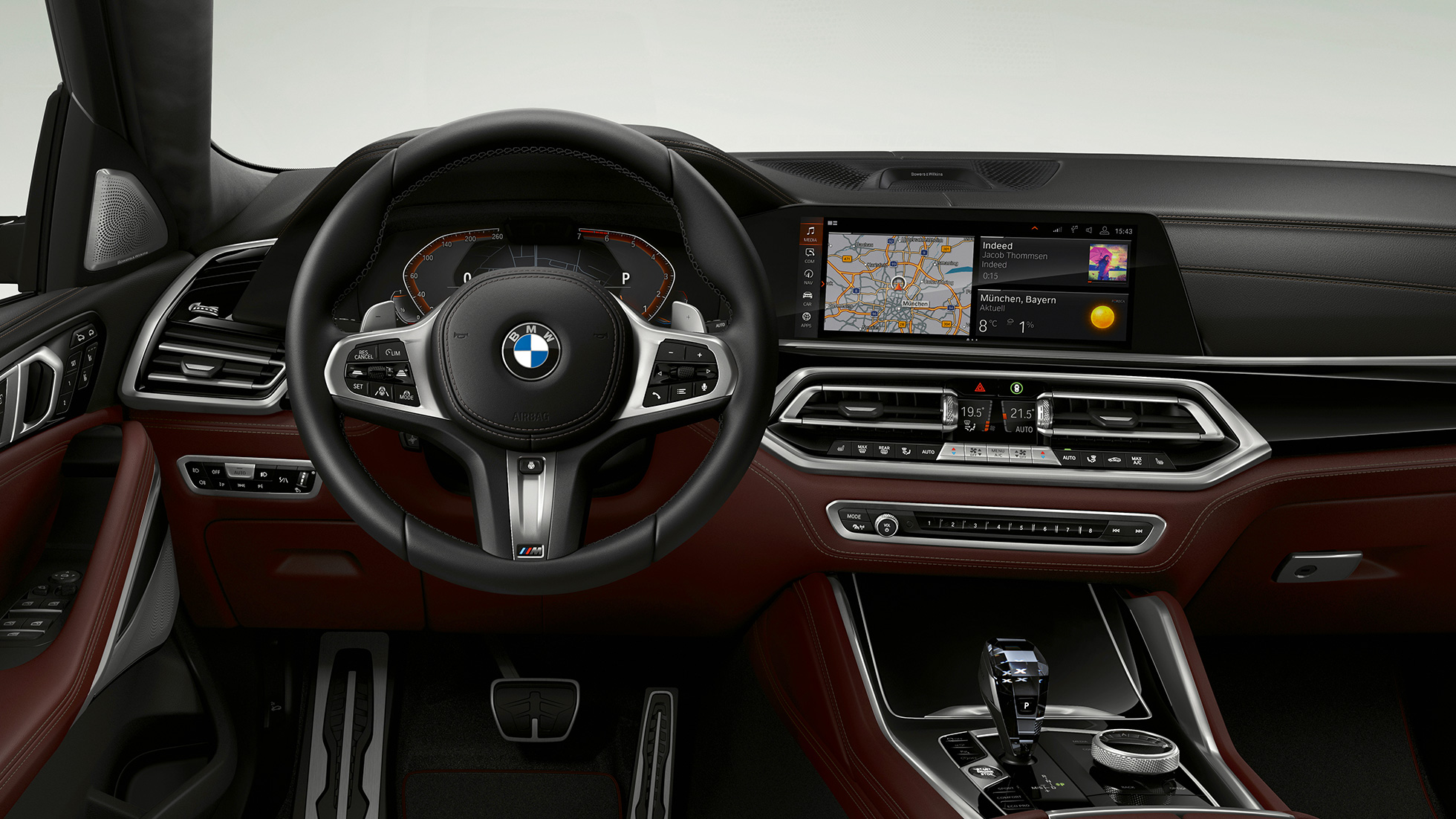 BMW X6 with BMW Individual, Cockpit G06. BMW X6 Interior with BMW Individual with focus on the cockpit G06.