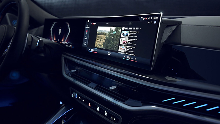 BMW X6 G06 LCI in un video Streaming integrato Video Streaming integrato della BMW X6 G06 LCI in un video