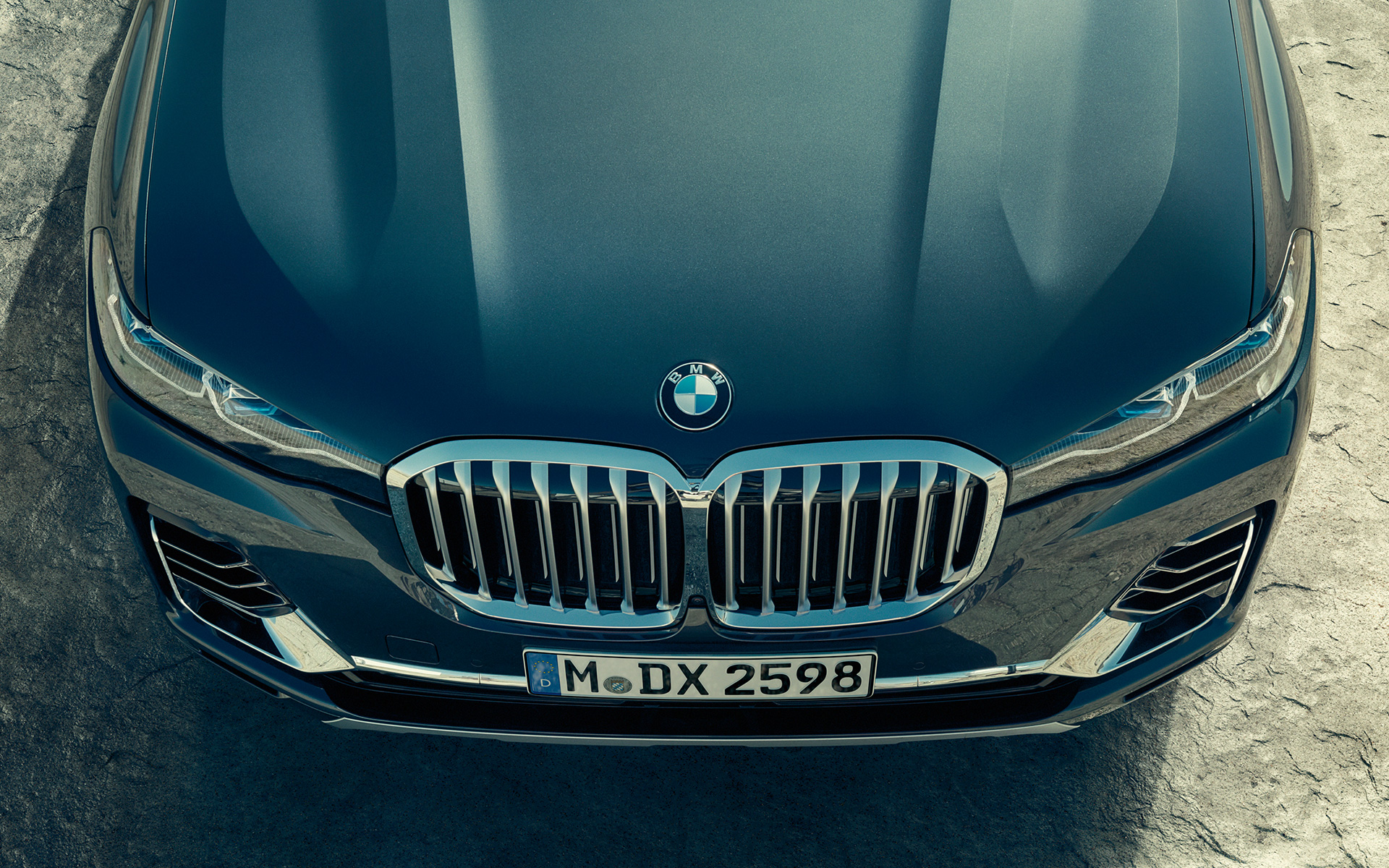 Calandra a doppio rende BMW della BMW X7 G07 2019 BMW vista dall’alto Calandra a doppio rende BMW della BMW X7 G07 2019 BMW vista dall’alto