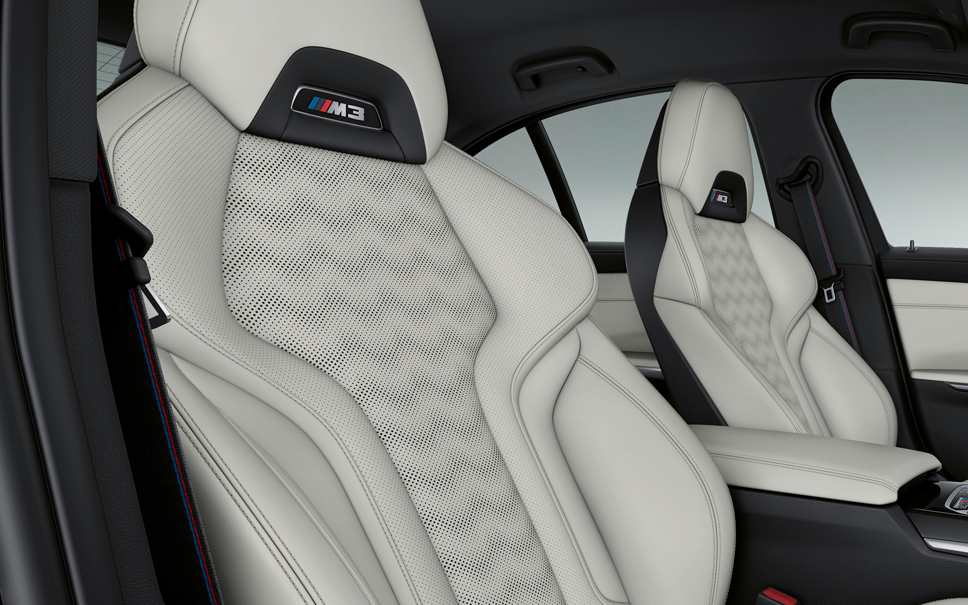 Rivestimenti interni in pelle Merino full BMW Individual a grana fine Ivory White Rivestimenti interni in pelle Merino full BMW Individual a grana fine Ivory White