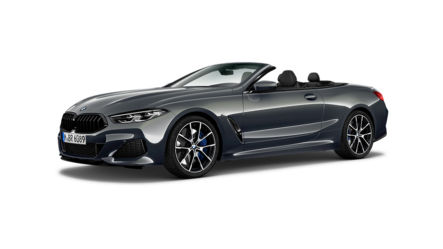 BMW M850i xDrive Cabrio G14 2018 Vista laterale a tre quarti BMW M850i xDrive Cabrio G14 2018 Vista laterale a tre quarti