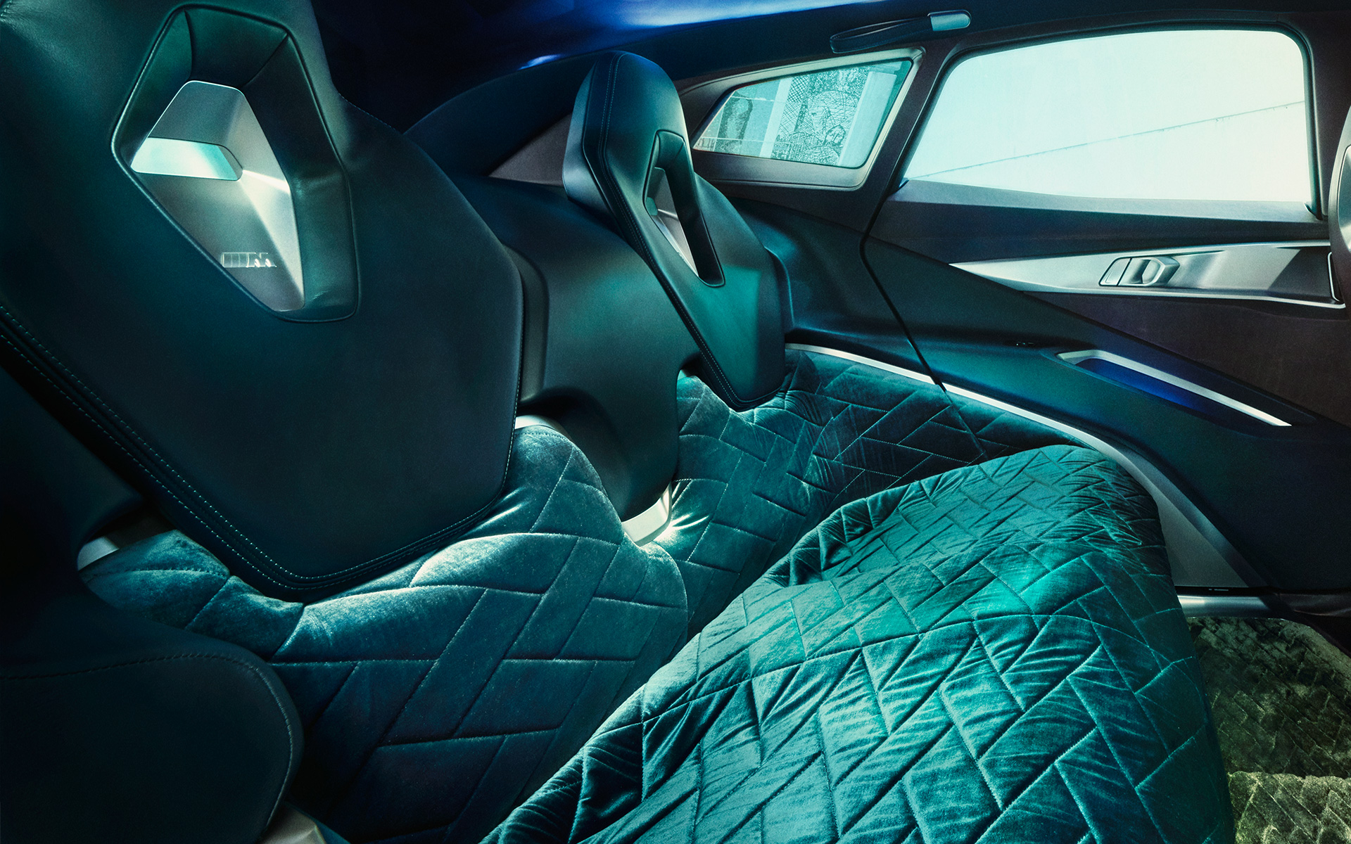 BMW Concept XM (G09) vista posteriore di interni BMW Concept XM (G09) interni