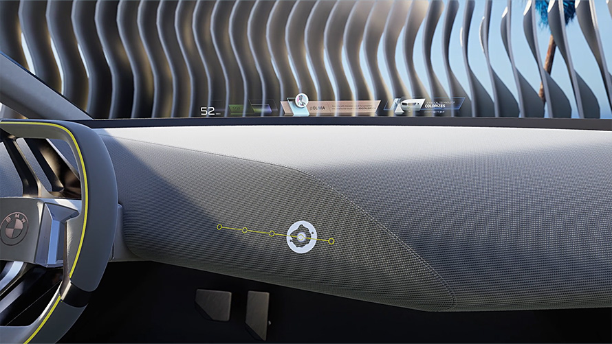 BMW i Vision Dee BMW Mixed Reality Slider Vettura futuristica BMW i Vision Dee BMW Mixed Reality Slider