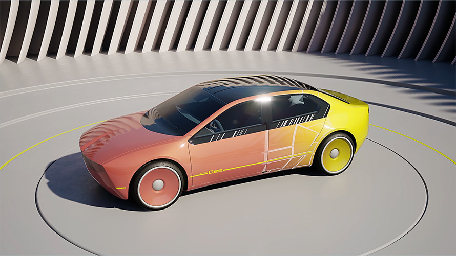 BMW i Vision Dee Tecnologia E Ink Vettura futuristica BMW i Vision Dee Tecnologia E Ink