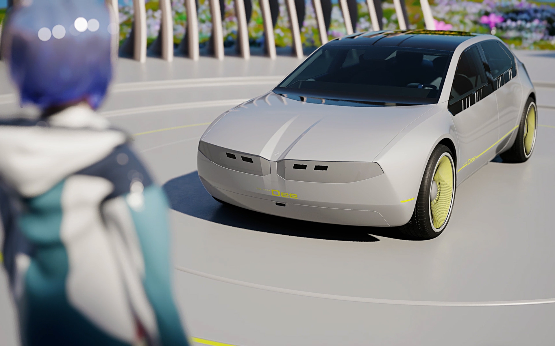 BMW i Vision Dee design degli esterni Digital Icon Vettura futuristica BMW i Vision Dee design degli esterni Digital Icon