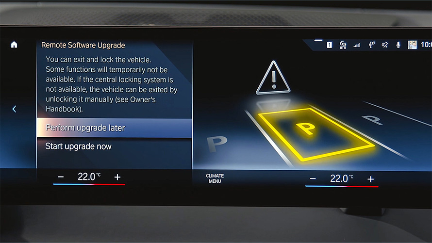 Remote software upgrade bmw
