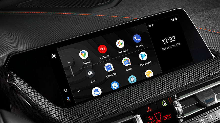 Android Auto Visualizzazione di Android Auto sul Display BMW