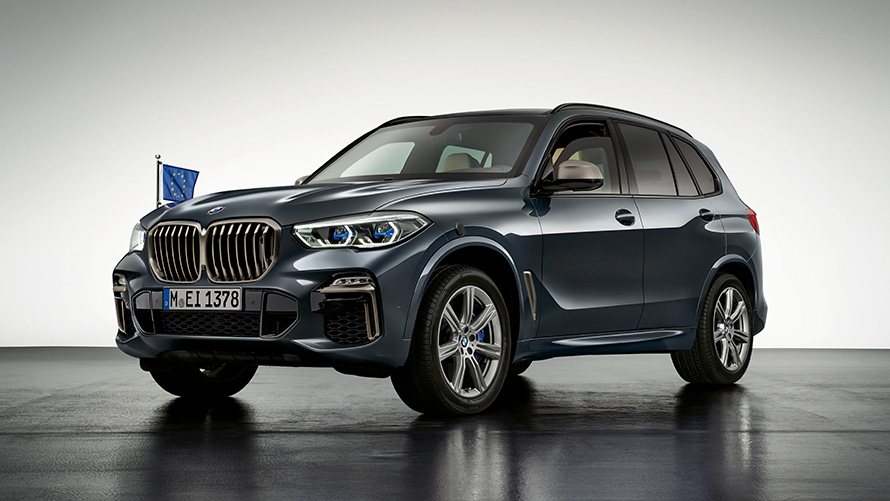 Veicoli di sicurezza BMW Protezione su misura BMW Veicoli di sicurezza BMW Protezione su misura BMW Bandiera nazionale BMW EU