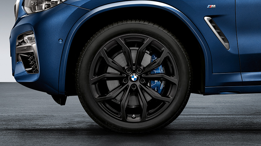 Cerchio da 20", styling a Y n° 695 Cerchio in lega leggera BMW da 20" styling a Y nº 695 Jet Black opaco, Ruota Completa Invernale anteriore