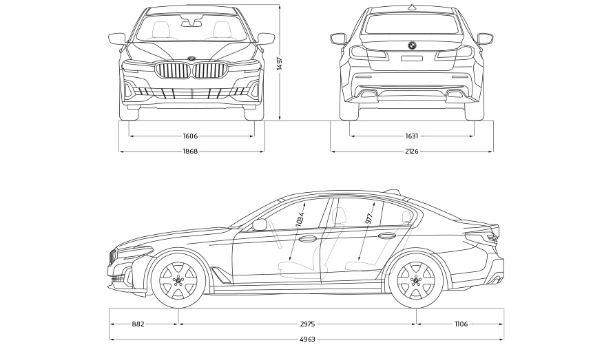 Ширина bmw 5