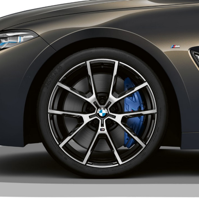 Nuova BMW M850i xDrive, Dravit Grey metallic, cerchi in lega leggera da 20", styling a Y n° 728 M. Nuova BMW M850i xDrive, Dravit Grey metallic, cerchi in lega leggera da 20", styling a Y n° 728 M.